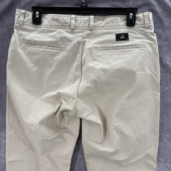 I Love Ugly Pants Mens XL Kobe Slim Cropped Straight Chino Khaki - Picture 4 of 7